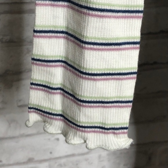 Hippie Rose striped mock neck tee, NWT, medium - Picture 4 of 8